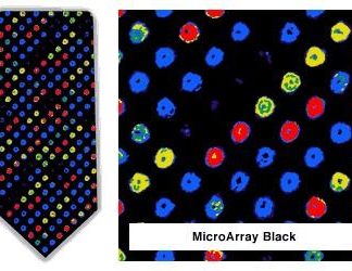 MicroArray Neck Tie (Black & Multi)