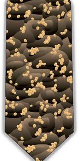 Staphylococcus Tie (Taupe & Gold)