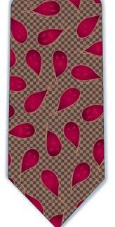 Giardia  Tie (Chocolate & Red)