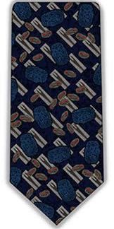 Vaccinia (smallpox) Neck Tie (Blue & Grey)