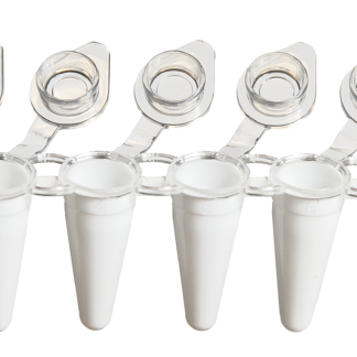 UltraFlux i (0.1ml Low Profile) Thin Walled 8 Tubes Per Strip with Attached Individual Caps