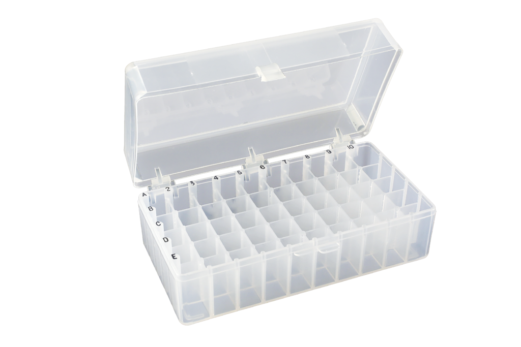 50 Place Freezer Racks with Hinged Lids