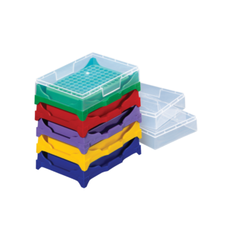 96 Well PCR WorkUp Racks with Lid (Stacking)