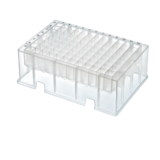1.1ml Deep Well Plate, Square Wells, V-Bottom, Black Alphanumerics, Hamilton Compatible