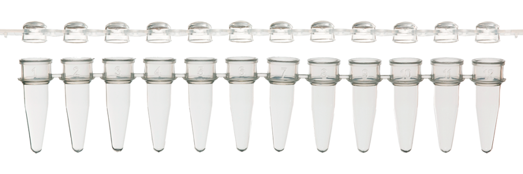 0.2ml UltraFlux 12-Strip PCR Tubes with 12-Strip Domed Caps