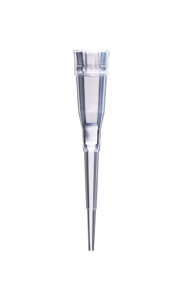 10ul Vertex Pipette Tips with NoStick Resin (Racked)