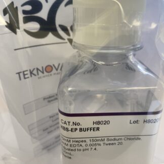 HBS-EP Buffer (10mM Hepes, 150mM NaCl, 3mM EDTA, 0.005% Tween-20) 200mL, Sterile.