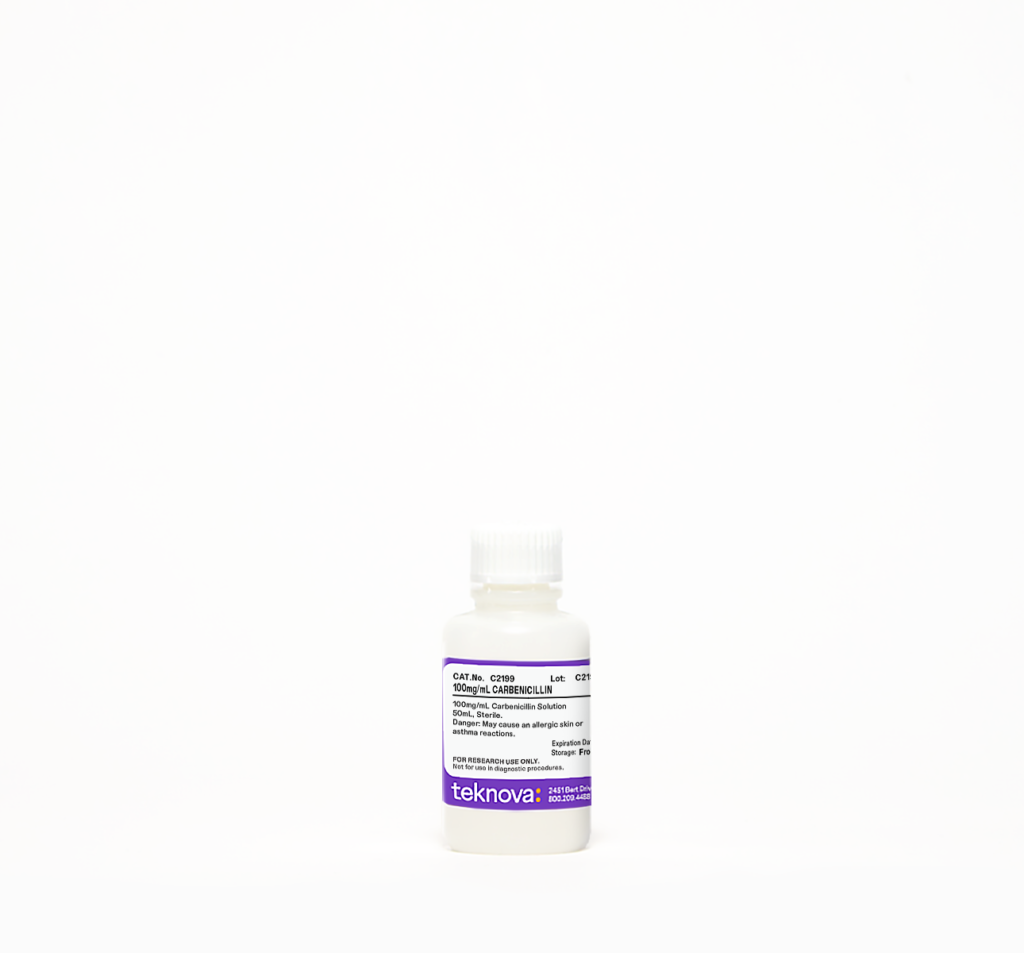 100mg/mL Carbenicillin. 50mL, Sterile.