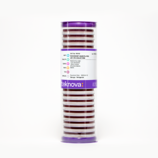 MacConkey Agar Plates with 1% Galactose. 100mm, 20 Plates per Sleeve, Sterile.