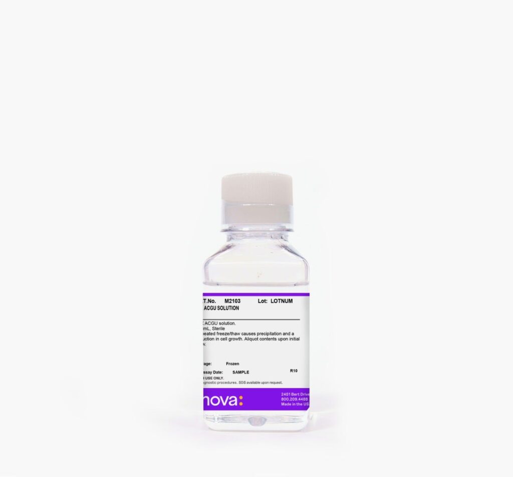 10X ACGU Solution. 100mL, Sterile.