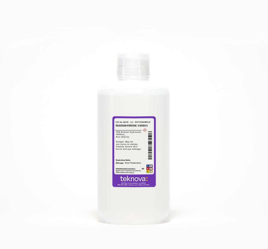 10N (10M) Sodium Hydroxide. 1000mL, Non-Sterile.  8/UN1824/ll