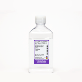 20X PBS with 1% Tween-20. 1000mL, Sterile.