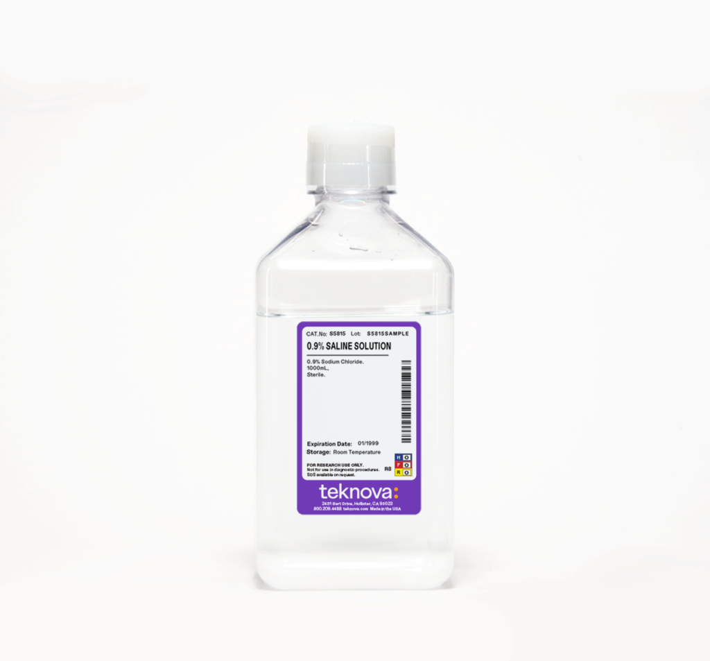 0.9% Saline Solution. 1000 ml, Sterile