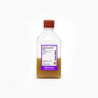 Sabouraud Dextrose Agar. 500mL, Sterile.