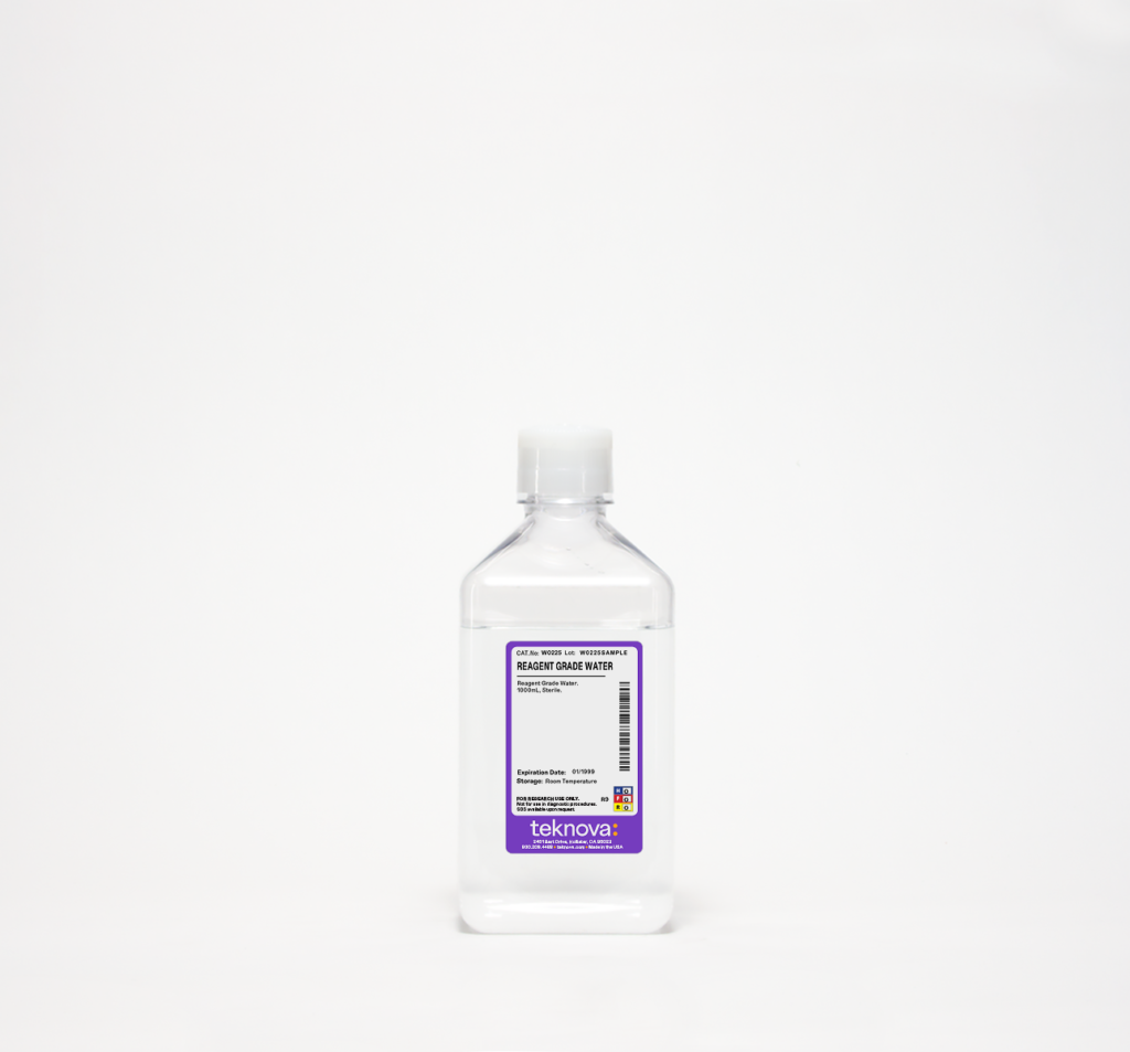 Reagent Grade Water. 1000mL, Sterile.