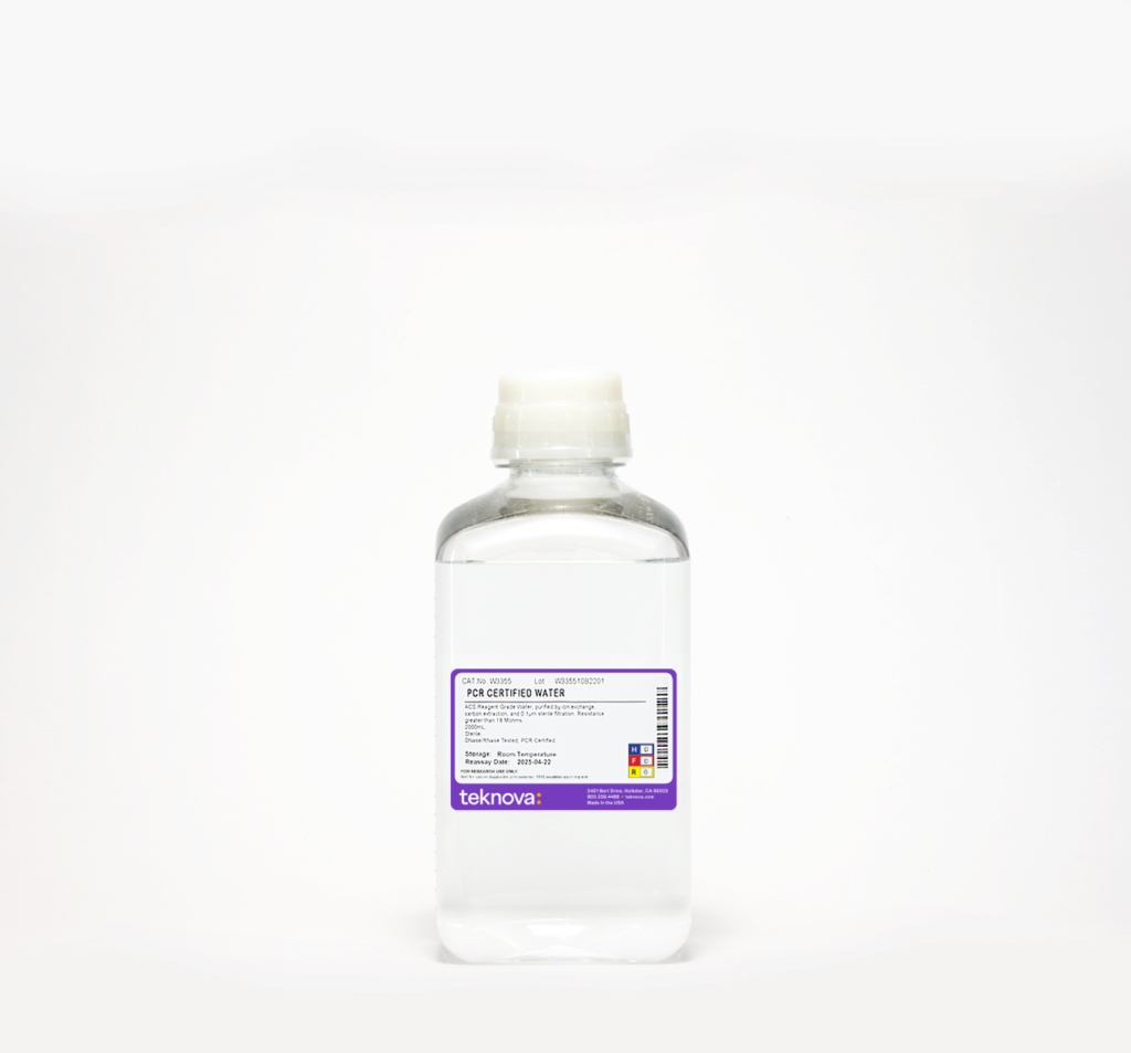 PCR-Certified Water. 2L, DNase/RNase Tested, PCR Grade, Sterile.