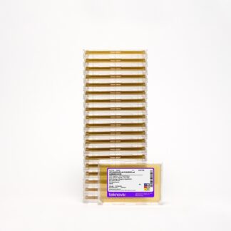 2XYT Agar Pates with 2% Glucose, Carbenicillin-100. 86x128mm, 20 plates/sleeve, Sterile.